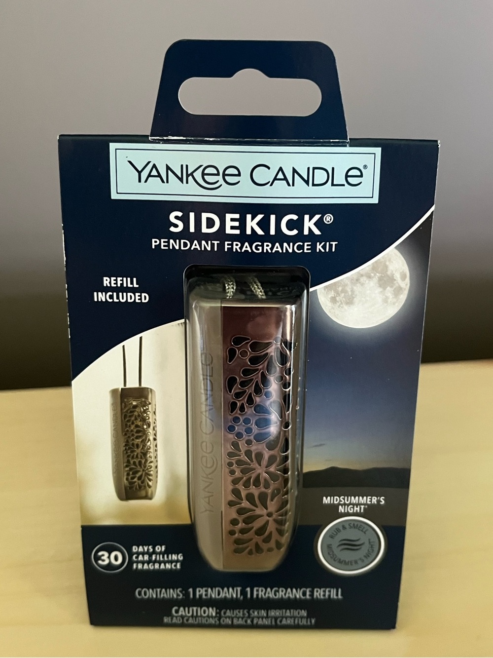 Yankee Candle Midsummer’s Night Sidekick Pendant Fragrance Car Air Freshener